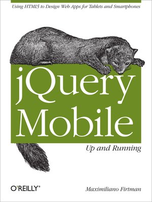 cover image of jQuery Mobile:  Up and Running